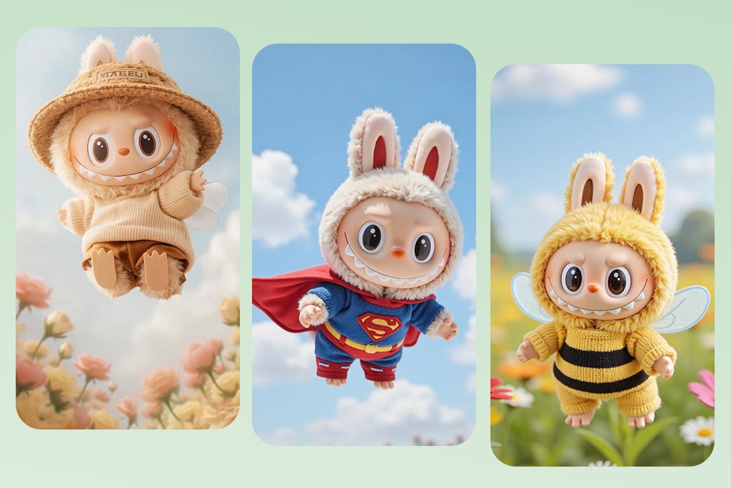 Easily Customize Labubu Toy’s Outfit and Background Online
