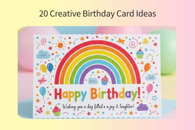 20 Creative Birthday Card Ideas to Make Anyone Smile