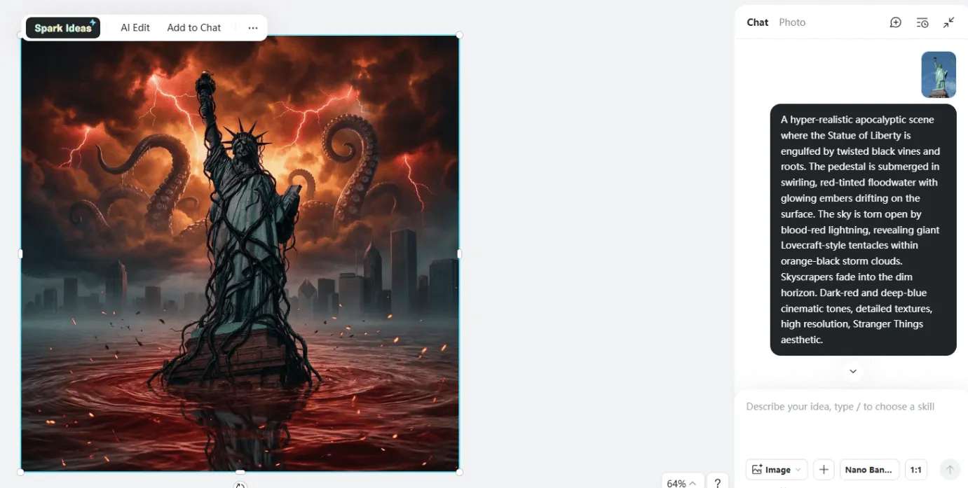 AI-generated Upside Down version created with insMind image generator.