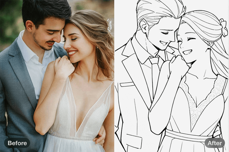 Outline Wedding Pictures