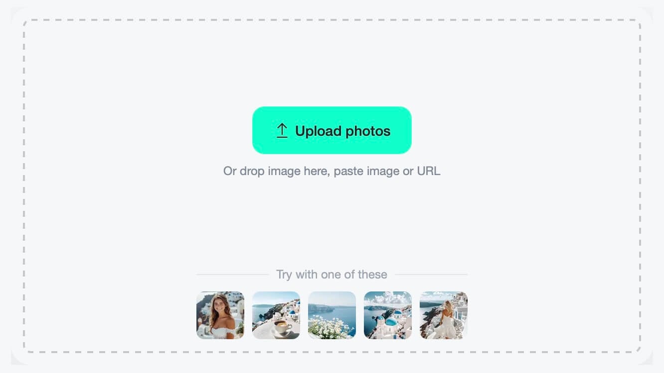 Add your before and after images to the collage maker easily.