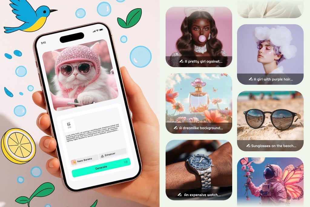Text to Image Generation Anytime, Anywhere