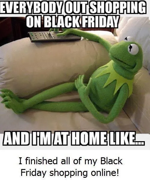 black friday online store meme