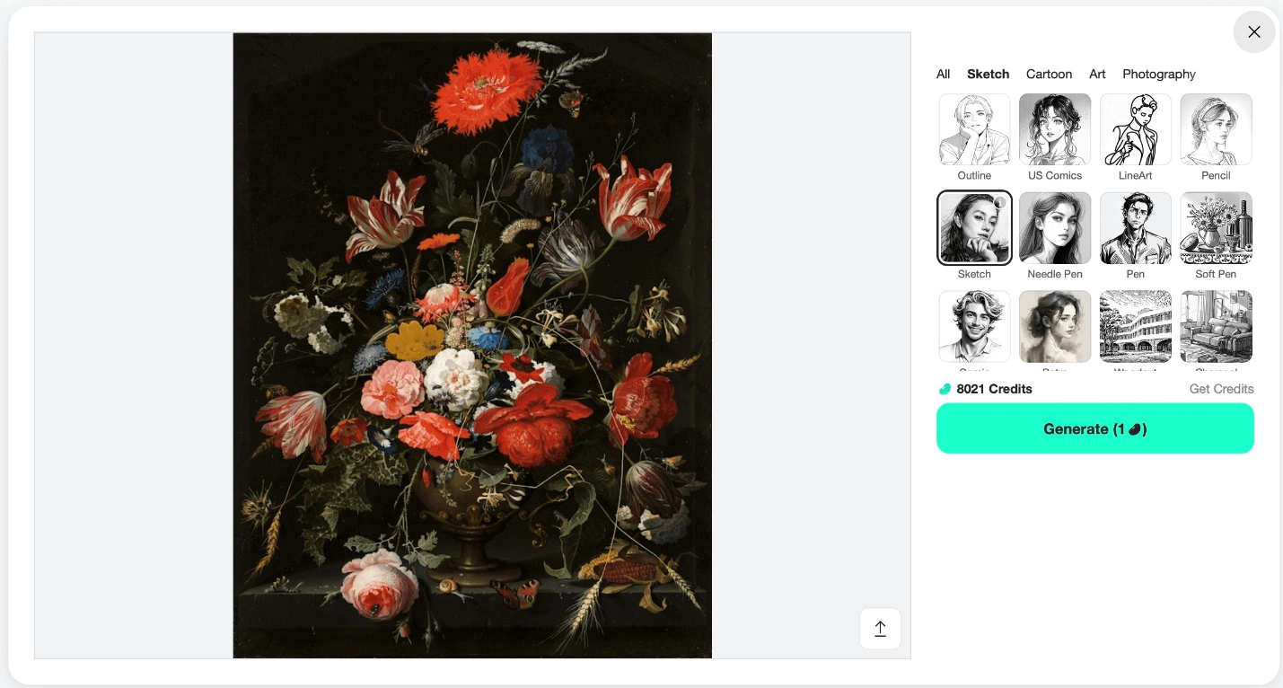 Use the “Sketch” filter to turn photos into stencils.