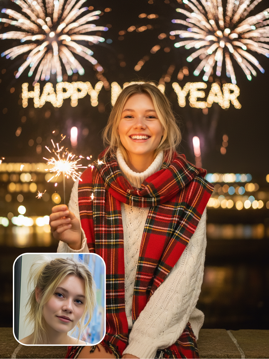 Fuegos artificiales de Año Nuevo