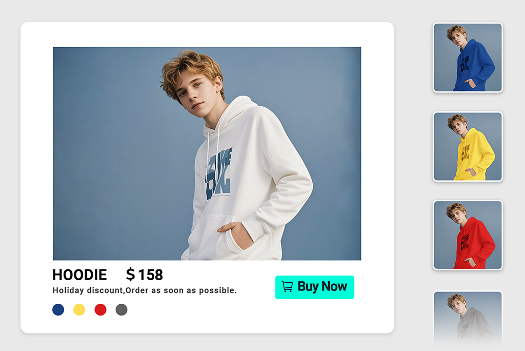Recolor Product Photos to Show More Color Options