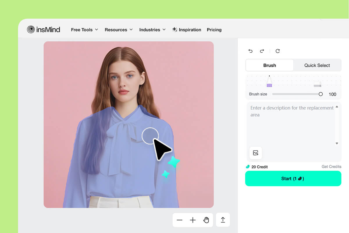 Step 2. Select the Clothes Area