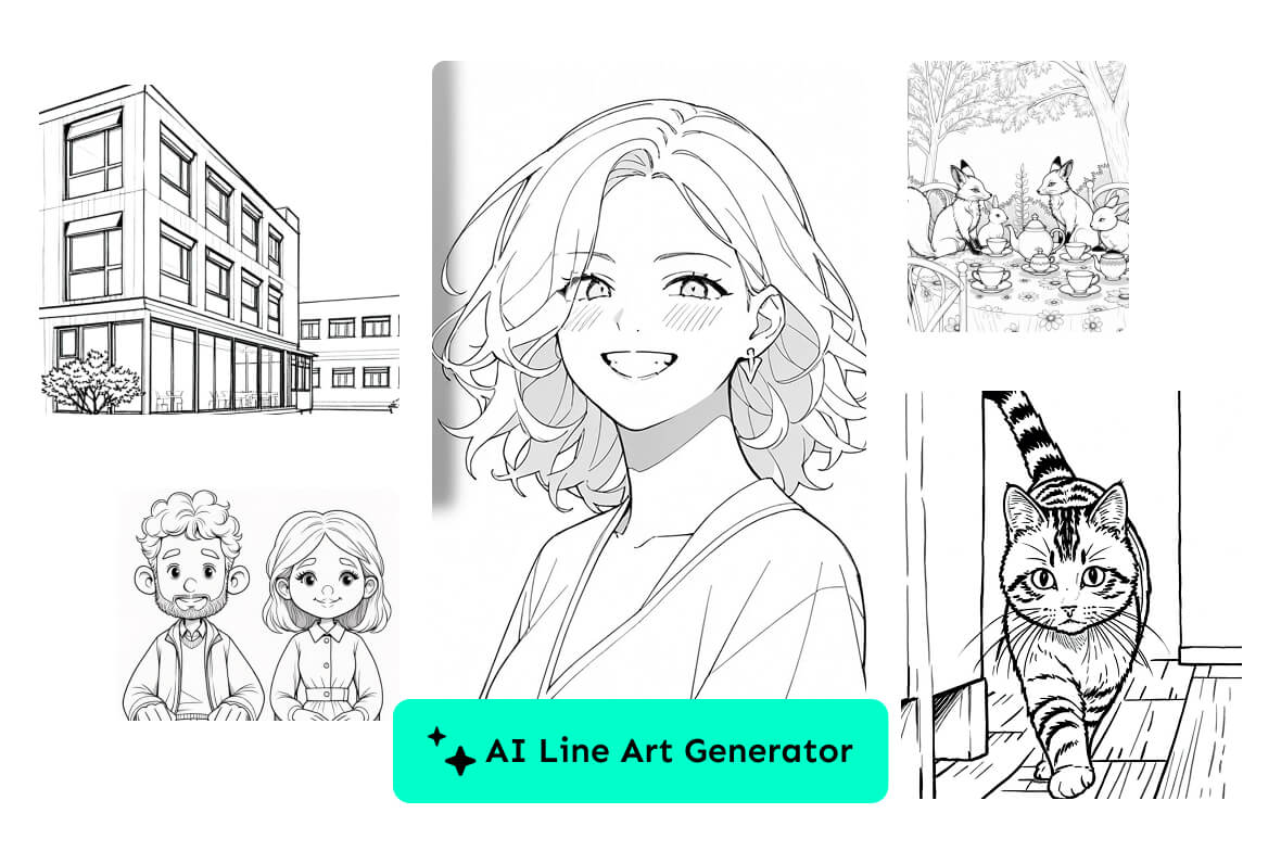 Free Online AI Line Art Generator from Text/Image