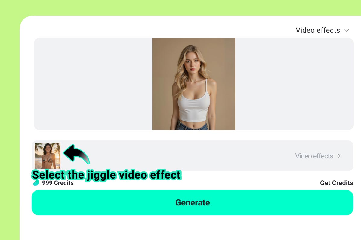 Step 2. Choose the AI Jiggle Up Effect