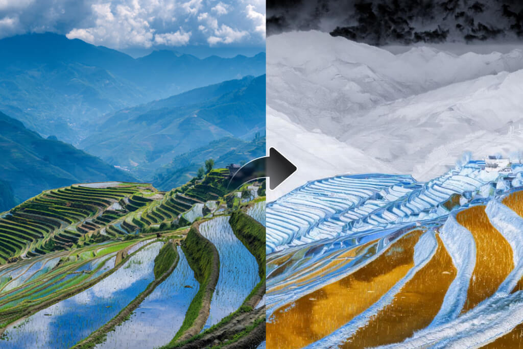 Make Aesthetic Negative Photo Effect