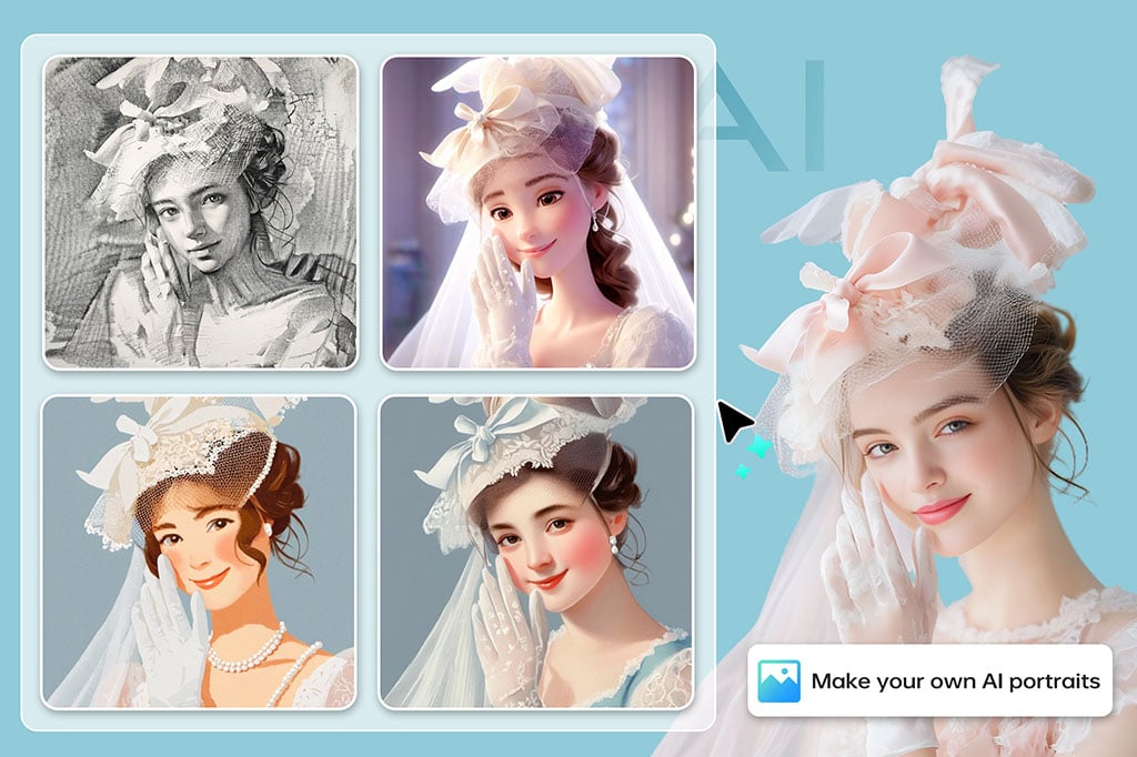 Explore Multiple Styles for Your Custom AI Portrait