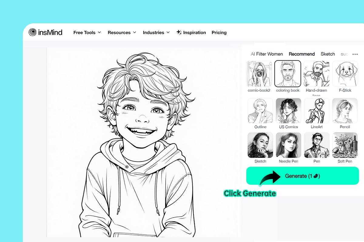 Step 3: Generate the Coloring Page