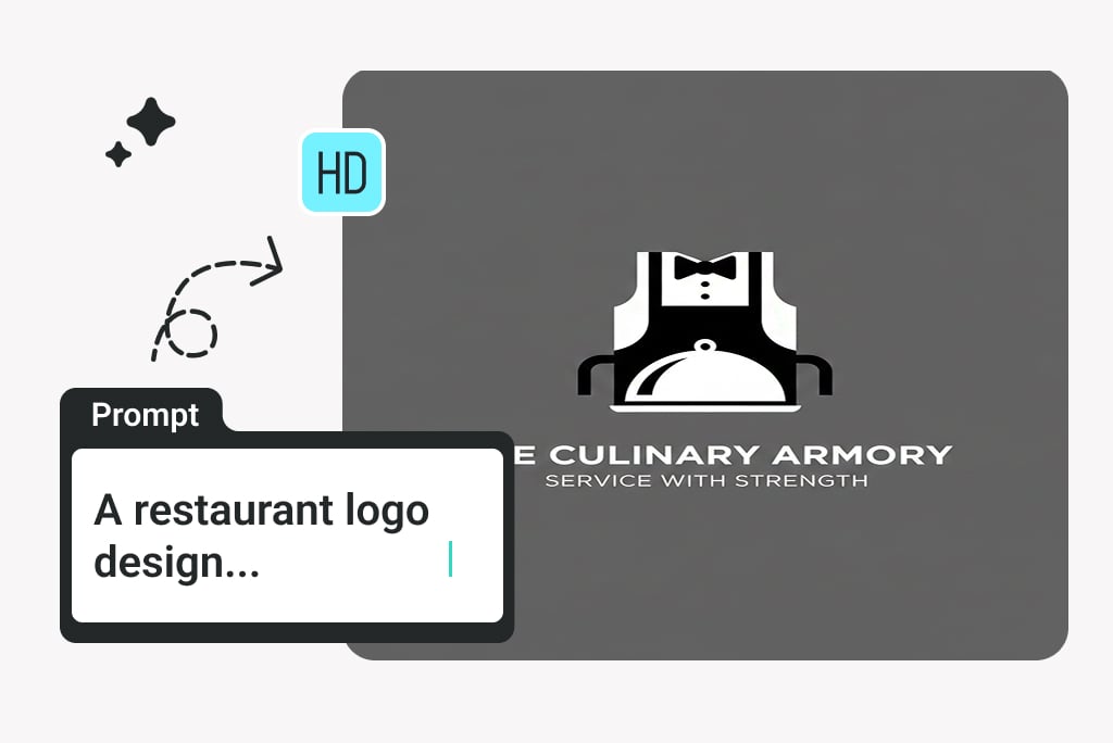Generate Restaurant Logo Design Instantly from Text