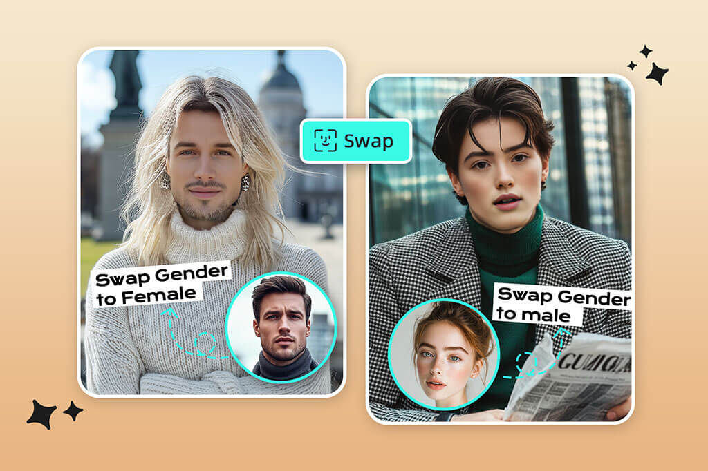 Find Your Masculine or Feminine Twin with our Gender Swap Filter