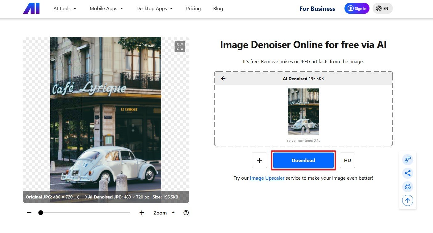 Download Ai Nero Remove Noise Tool