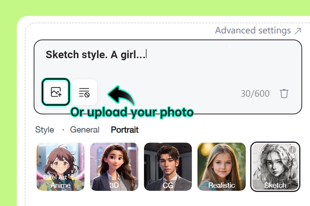 Step 2: (Optional) Upload an additional image for reference or style transfer