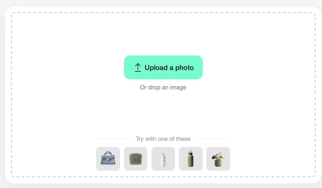 Screenshot demonstrating the process of uploading a photo to the AI Shadow Tool in insMind