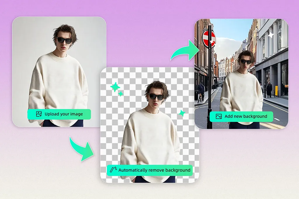 Use insMind's AI Background Changer to enhance e-commerce images - Thredup vs Poshmark