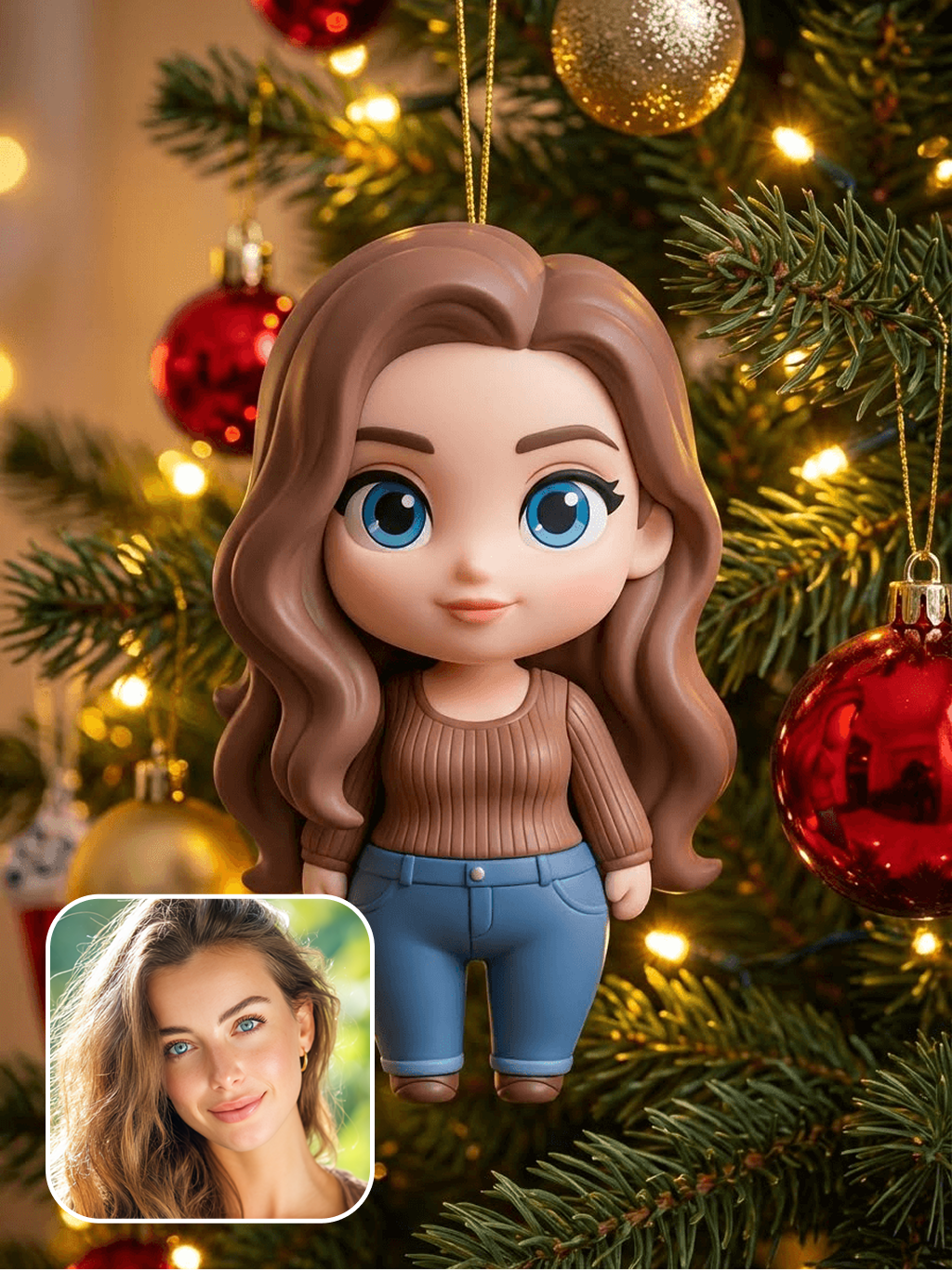 Рождественская подвеска Qversion