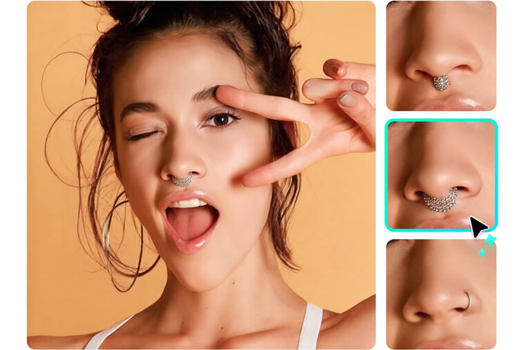 Customize Your Nose Piercing Styles with AI Nose Ring Simulator