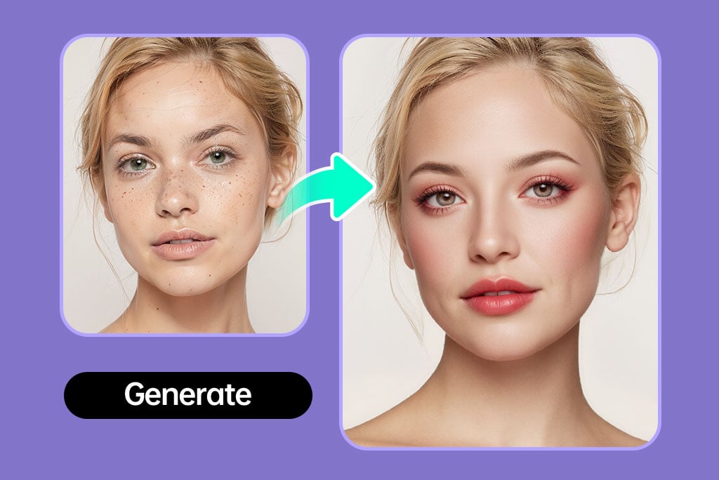 Apply Natural Foundation & Blush to Your Photos with AI