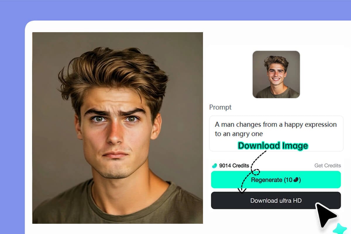 Step 3: Generate and download your animated face video
