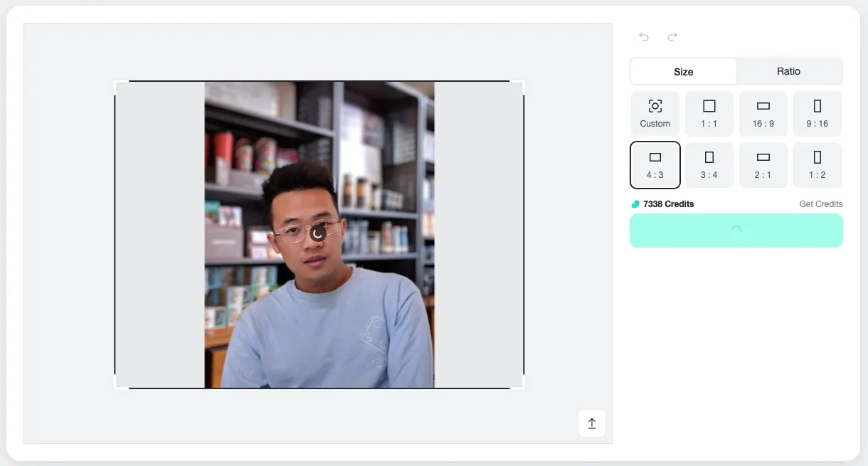 AI fills missing parts and restores cropped images with seamless background matching.