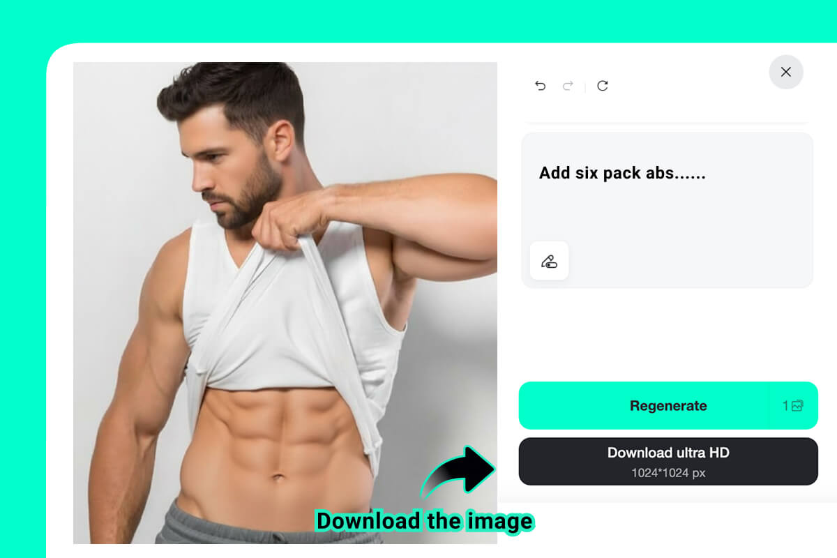 Step 3: Generate Abs in Photo