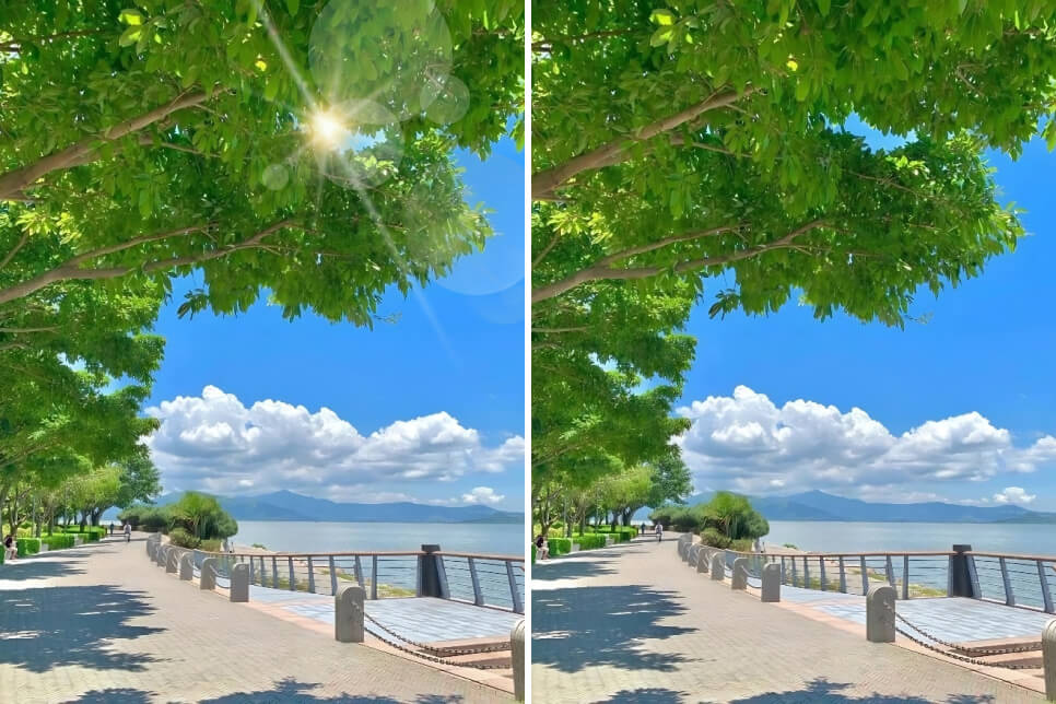 Remove Sunlight, Reflections, and Flashlight from Photos Effortlessly