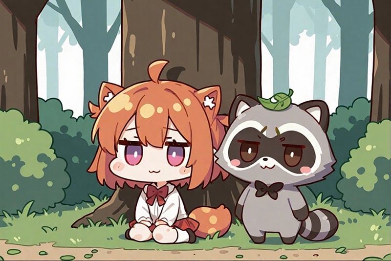 Chibi&nbsp;Raccoon&nbsp;Art