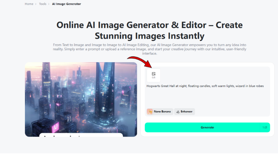 Prompt box for Wednesday Addams makeup effect
