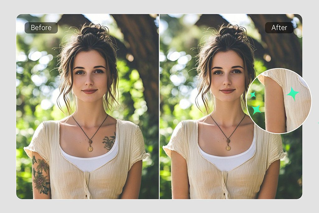 Achieve Flawless Edits with AI Tattoo Removal
