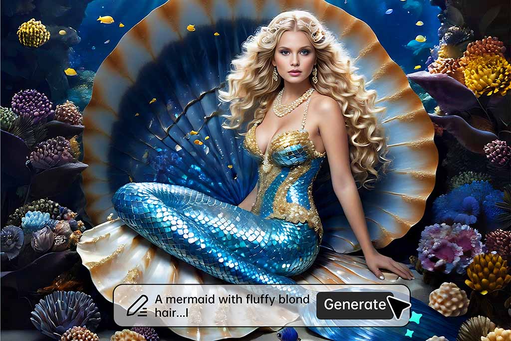 Genera Fotos Realistas de Sirena desde Texto con IA