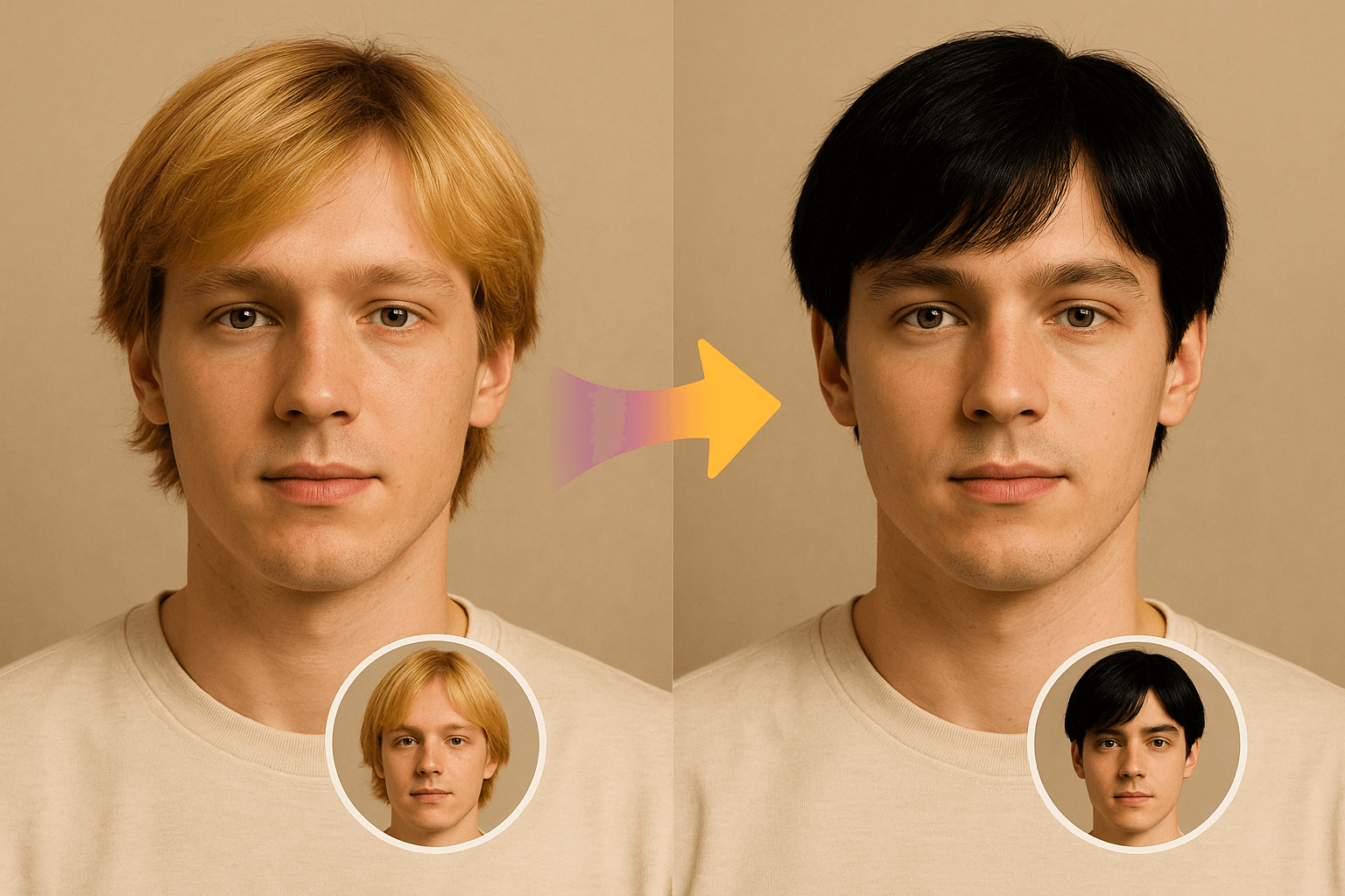See What You Would Look Like with Black Hair