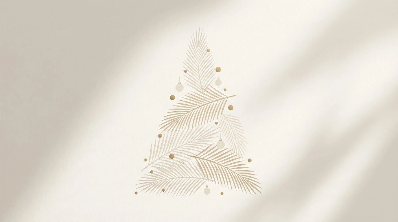 An example of  Minimal Aesthetic Christmas Card created by insMInd