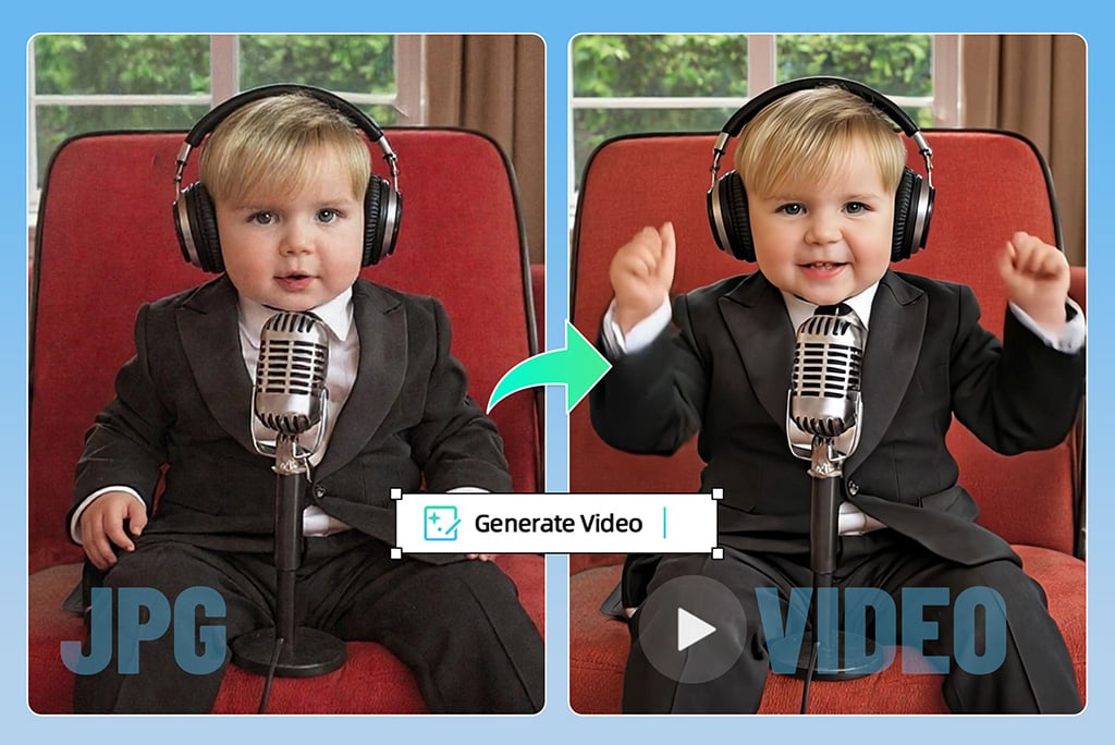Turn Photos into Lifelike Talking Baby Podcast Videos Instantly
