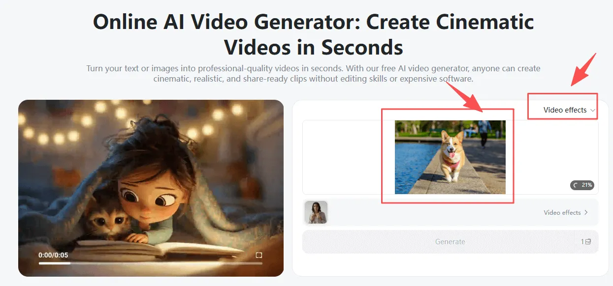 Explore the insMind AI Video Generator interface for creating Christmas videos.