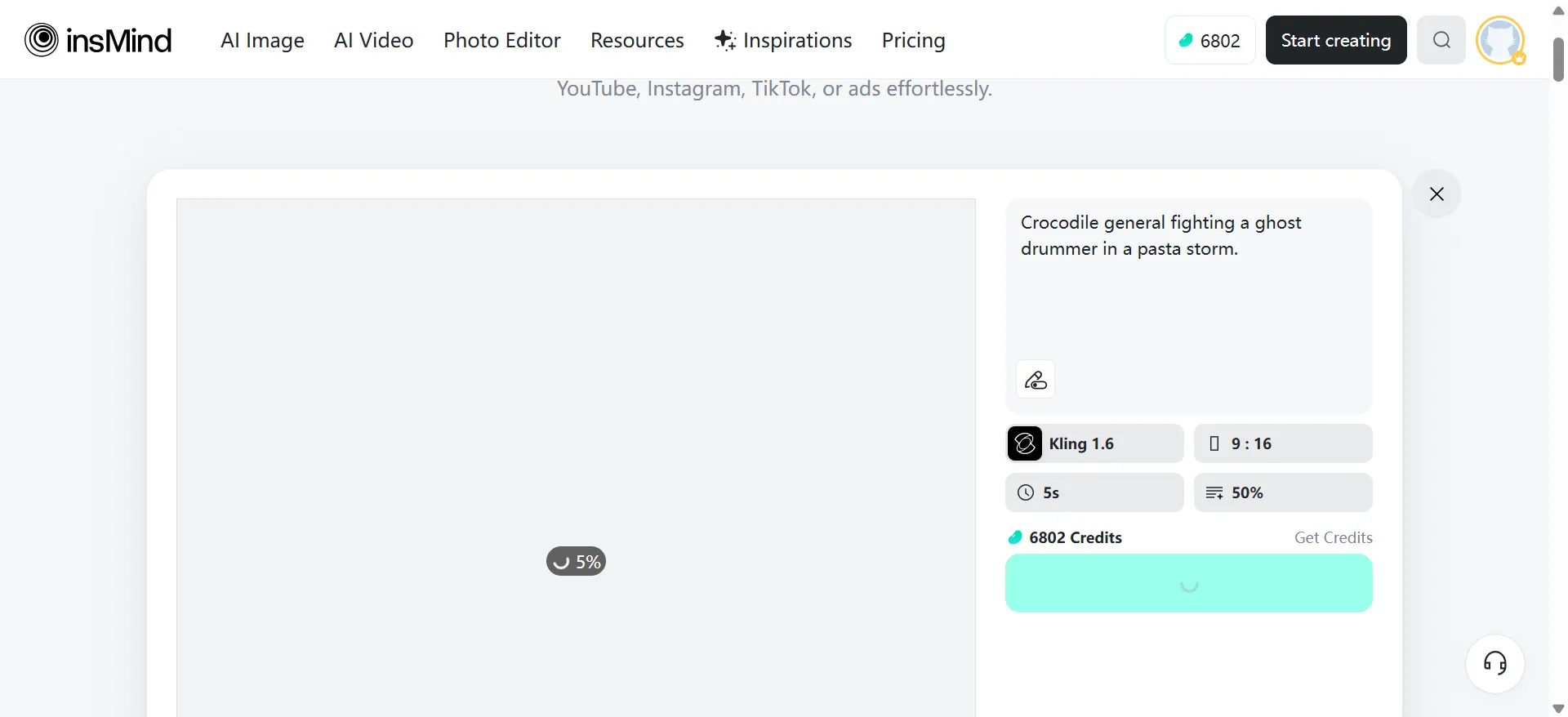 Click Generate to create your animated video with style and motion effects.