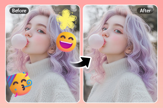 Remove Emoji & Sticker From Photo
