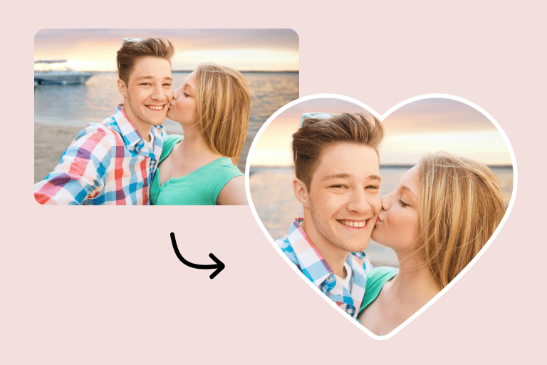 Share uniquely shaped photos that attract the interest of followers and encourage social media engagement using insMind's photo editor. Whether it's a heart-shaped post or a circular profile image, you can make an impression even in a busy feed and get conversational traction with your custom-created images.