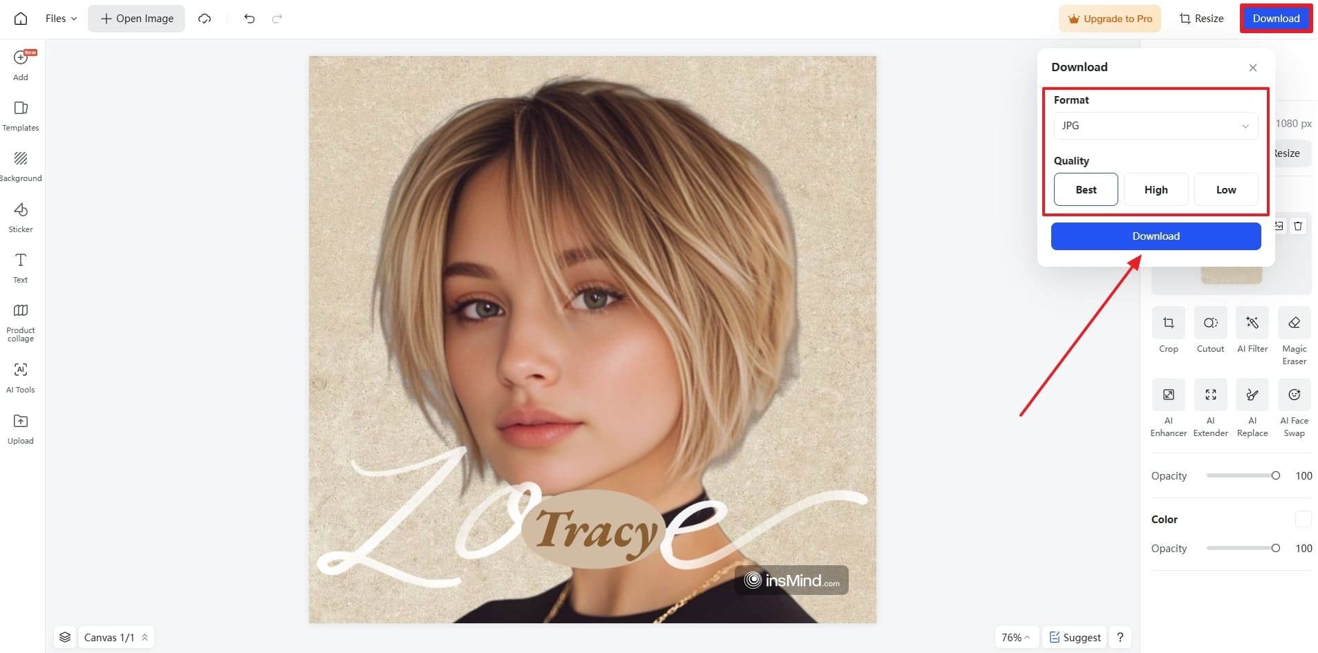 Save Profile Image in HD