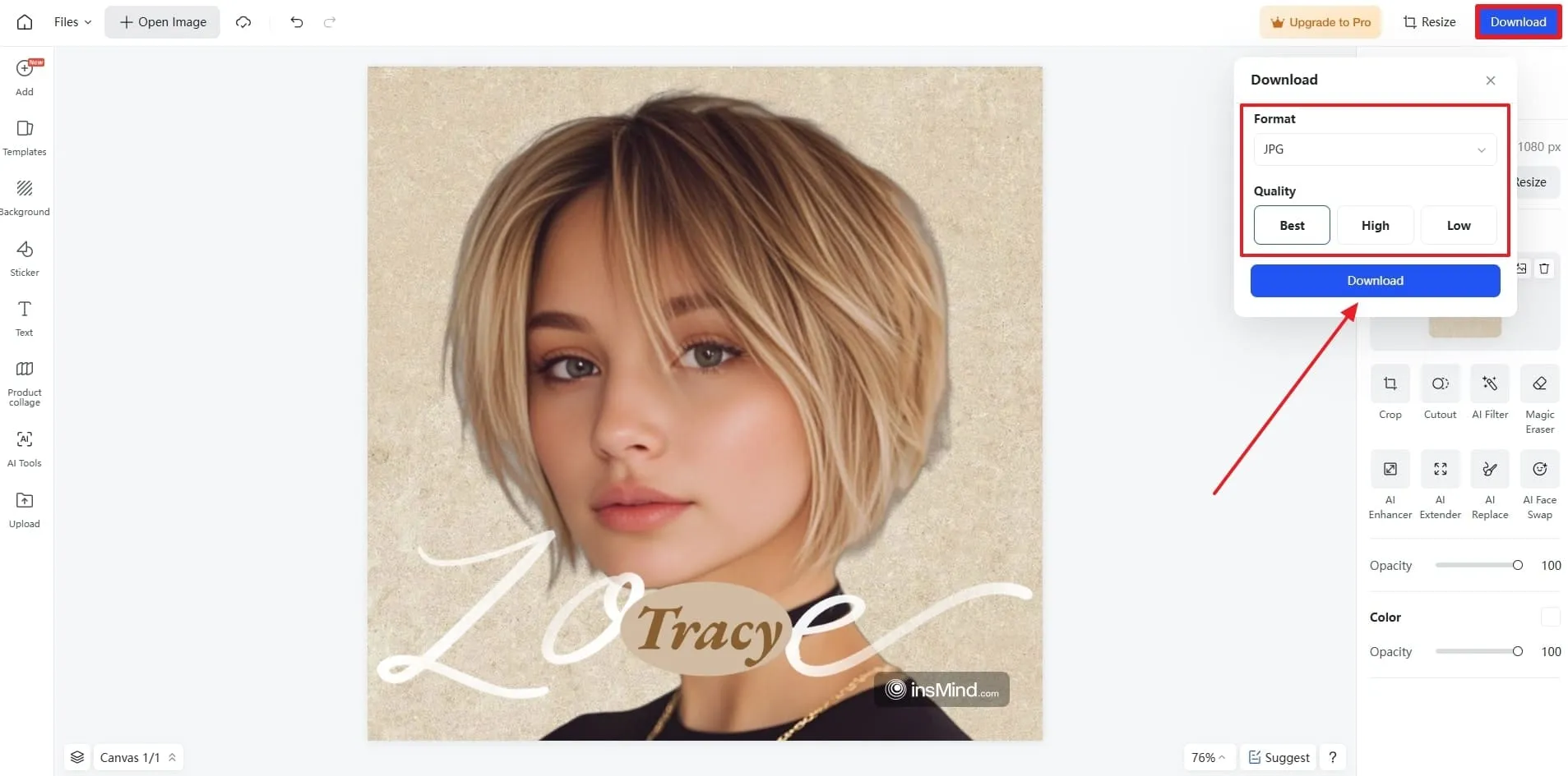Save Profile Image in HD