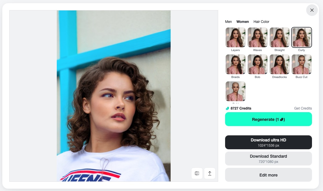 Download your new hairstyle or show it to your stylist before your salon visit.