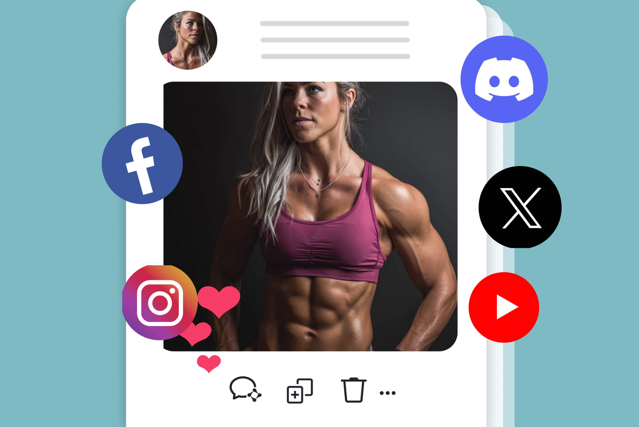 Show Off Six-Pack Photos on Social Media