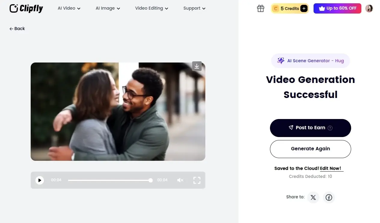Clipfly AI Hug Maker