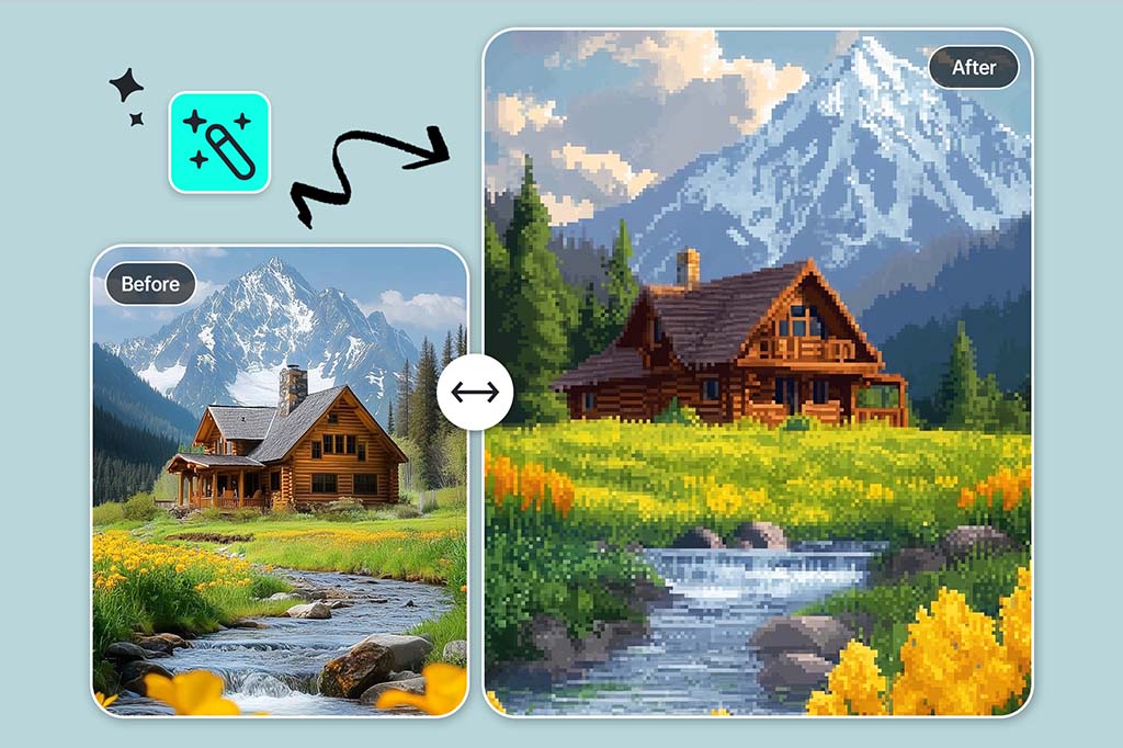 Get High-Quality Pixel Art Conversion Experience