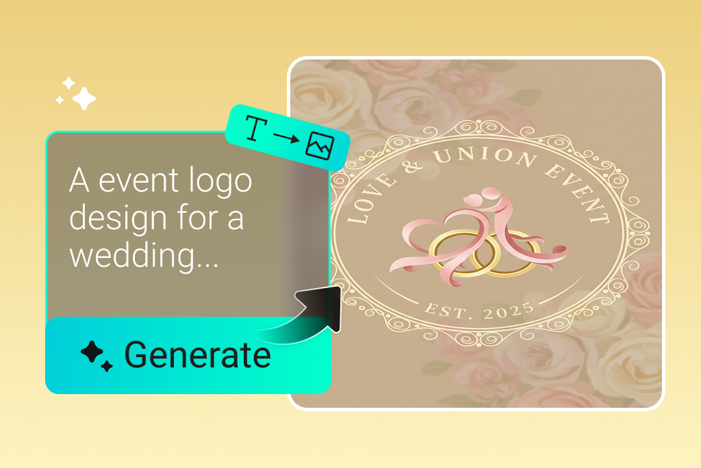 Generate Event Logo Design Instantly with Text Prompts