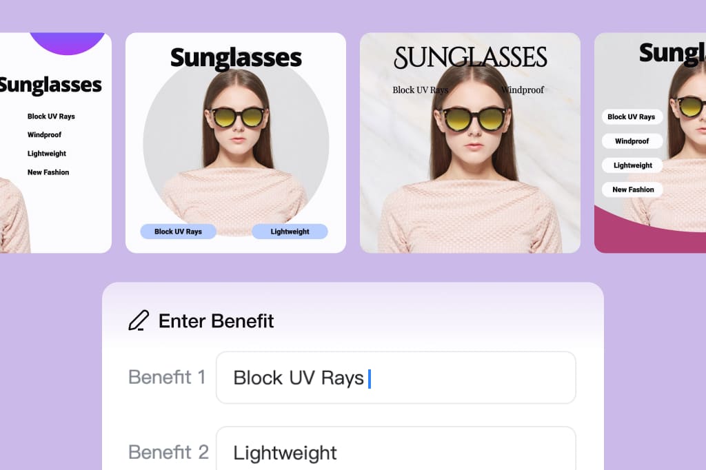 Highlight Your Product Selling Points With Our AI Designs