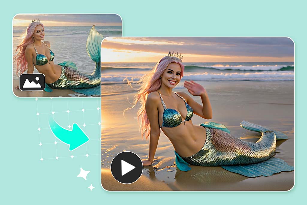 Convierte tu Foto en un Video de Sirena con IA