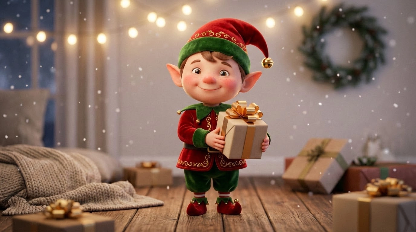An example of Christmas Elf Card created by insMind
